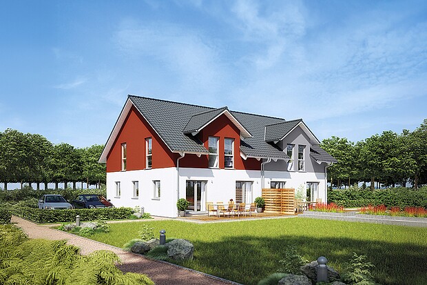 Prefabricated semi-detached house 35-130