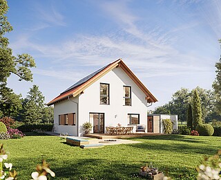 QNG⁺-Line: Prefabricated house Variant 38-130 - Hanse Haus QNG⁺-Line: Prefabricated house Variant 38-130