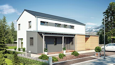 Code: C22GP DUO - Mehrfamilienhaus als Fertighaus von Hanse Haus