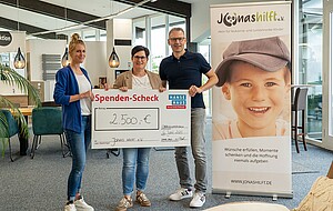 Spendenübergabe Jonas hilft e.V. - Hanse Haus