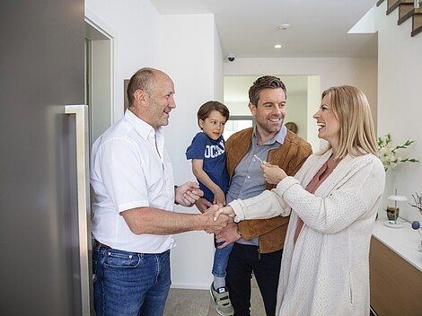 Schlüsselübergabe Fertighaus: Schlüsselübergabe