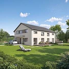 Fertighaus Doppelhaus 25-129