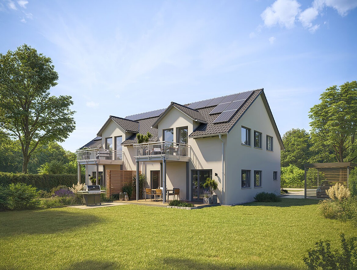 QNG⁺-Line: Doppelhaus 35-125 QNG⁺-Line: Doppelhaus 35-125 - Hanse Haus
