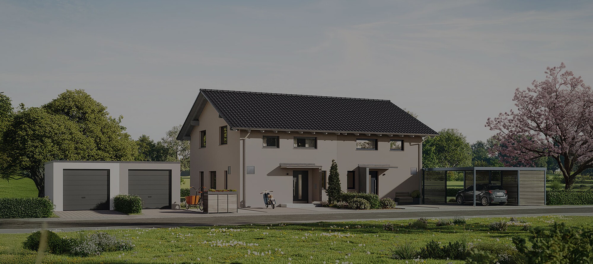 QNG⁺-Line: Doppelhaus 25-125 QNG⁺-Line: Doppelhaus 25-125 - Hanse Haus