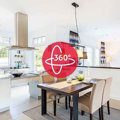 Fertighaus Bungalow 139: 360°-Rundgang