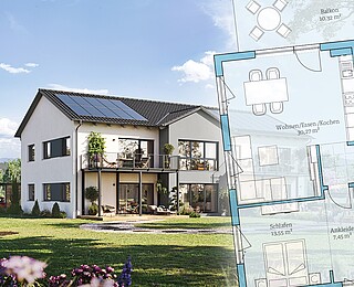 Hausgrundriss: Mehrfamilienhaus