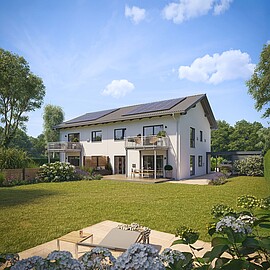 QNG⁺-Line: Doppelhaus 159 QNG⁺-Line: Doppelhaus 159 - Hanse Haus