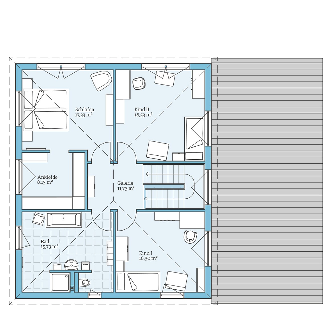 Grundrisse H user Lebendiger Grundriss F r Ein Haus Mit Terrasse Und