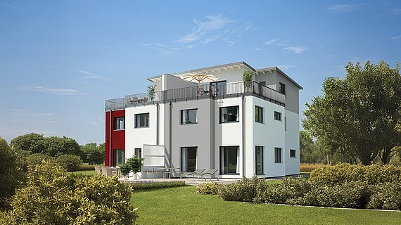 Fertighaus Doppelhaus 144