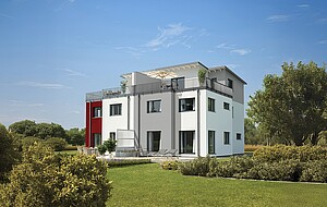 Fertighaus Doppelhaus 144