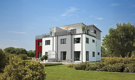 Fertighaus Doppelhaus 144