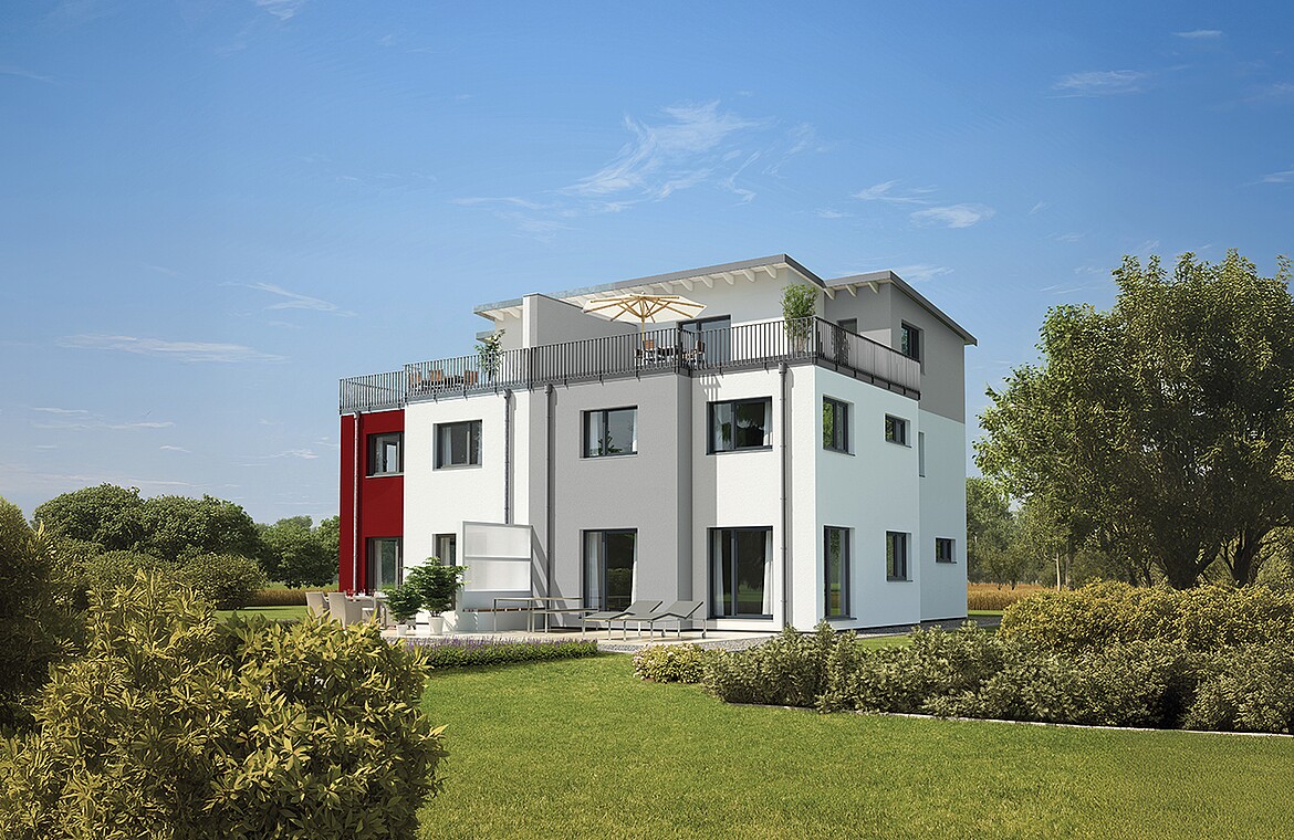 Fertighaus Doppelhaus 144