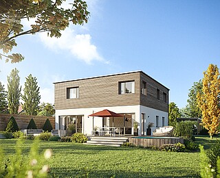 Prefabricated house Cubus 167 - Hanse Haus Prefabricated house Cubus 167