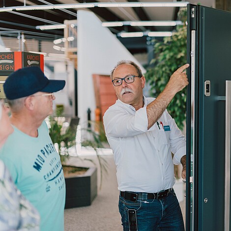 Sich Zeit lassen Fertighaus-Bemusterung: Tür