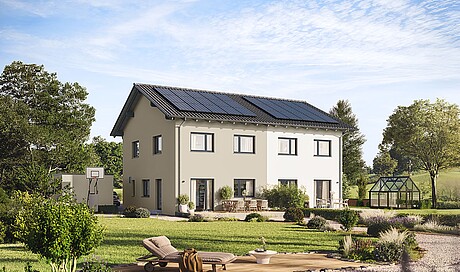 QNG⁺-Line: Doppelhaus 125 - Hanse Haus