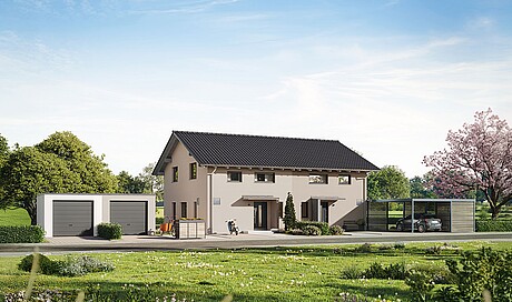 QNG⁺-Line: Doppelhaus 25-125 - Hanse Haus