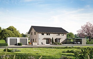 Die Basis: QNG⁺-Line Doppelhaus 125 QNG⁺-Line: Doppelhaus 25-125 - Hanse Haus