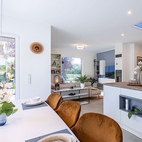 Einen Wohlfühlort schaffen Fertighaus Bungalow 127: Küche