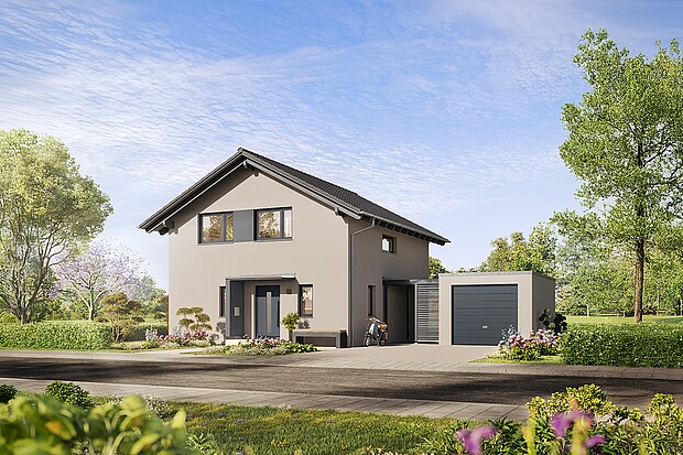 QNG⁺-Line: Prefabricated house Variant 25-123