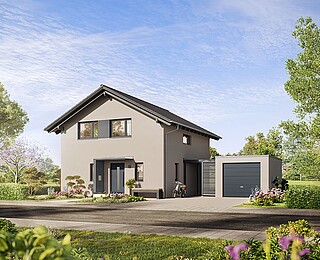 QNG⁺-Line: Prefabricated house Variant 28-123 - Hanse Haus QNG⁺-Line: Prefabricated house Variant 28-123