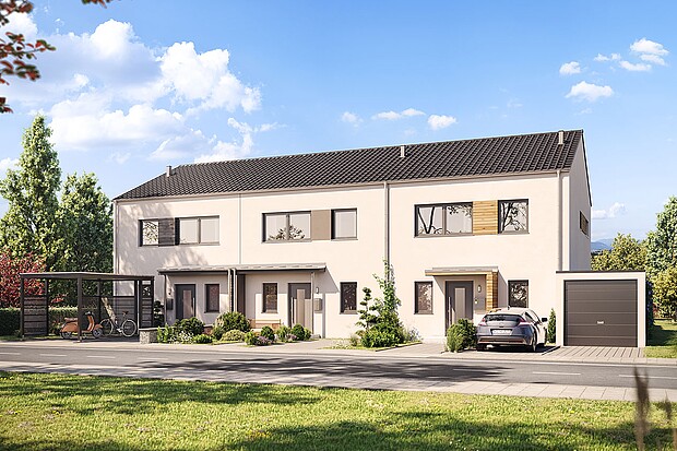 Prefabricated terraced house 118: Variant 1
