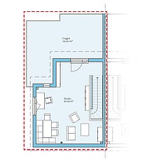 Fertighaus Doppelhaus 144: Grundrissoption DG