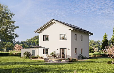 QNG⁺-Line: Fertighaus Villa 124 - Hanse Haus QNG⁺-Line: Fertighaus Villa 124