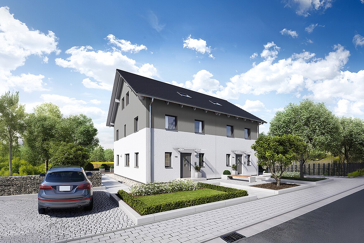 Prefabricated semi-detached house 176