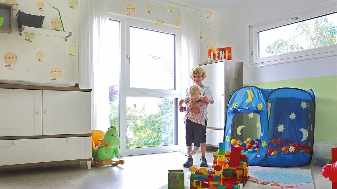 Kinderzimmer in einem Fertighaus von Hanse Haus