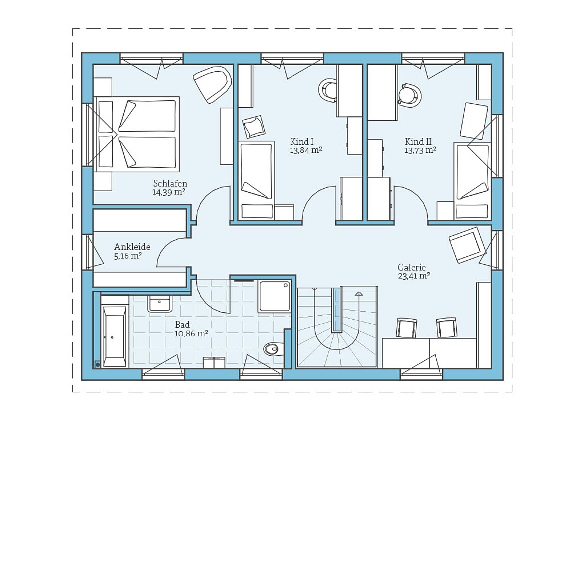 Vita 165: Grundriss OG