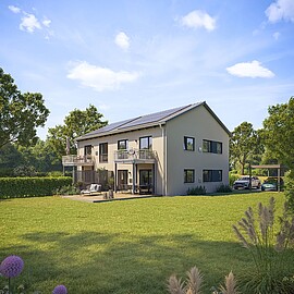QNG⁺-Line: Doppelhaus 126 QNG⁺-Line: Doppelhaus 126 - Hanse Haus