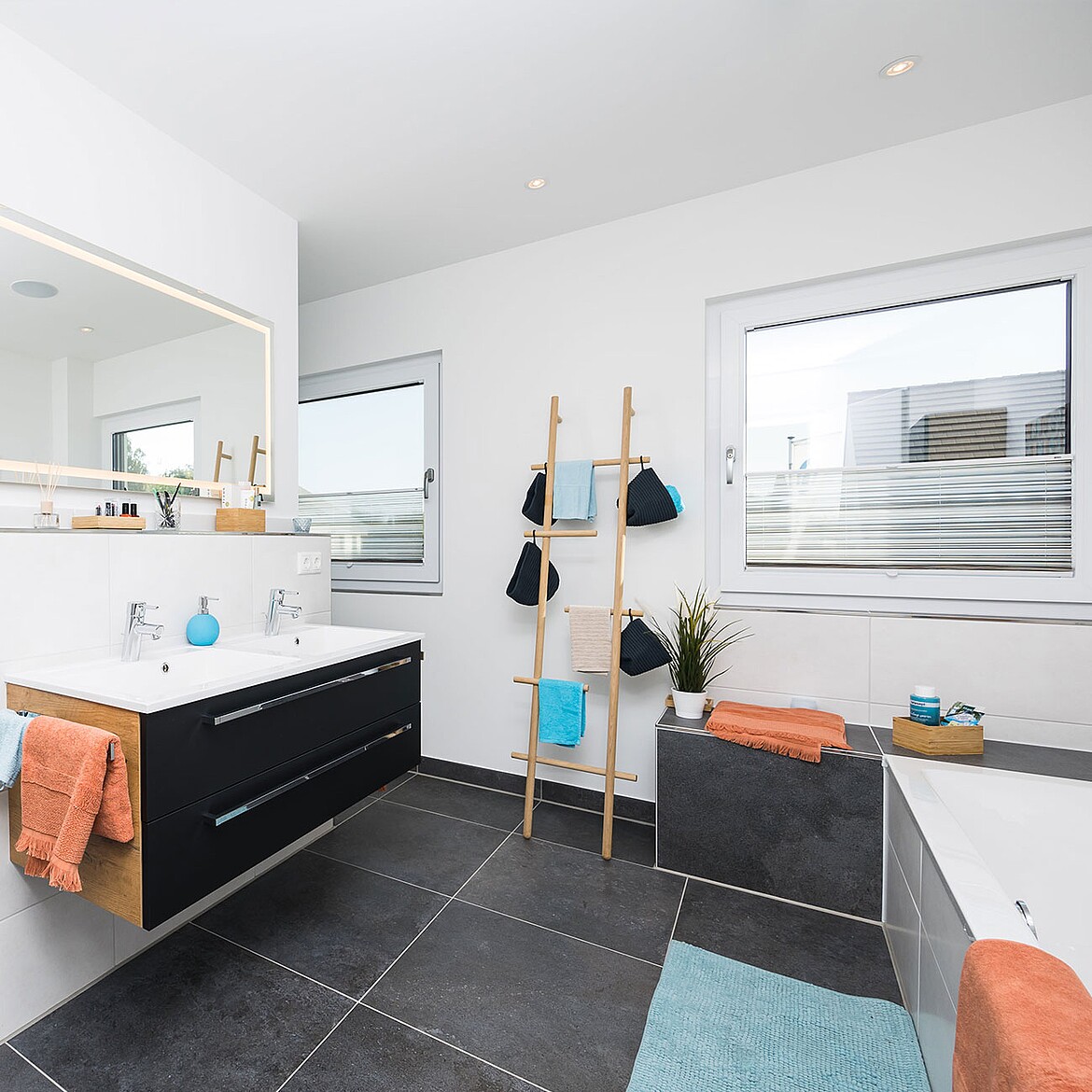 Musterhaus Villa 166: Bad Fertighaus Villa 166: Bad