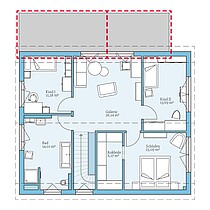 Variant 25-175: Grundrissoption 1 DG - Hanse Haus